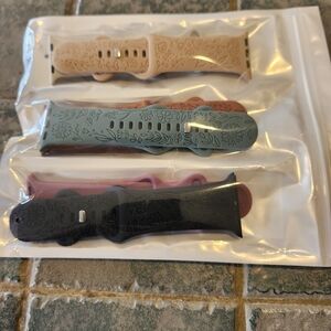 Floral Silicone Watch Bands Set